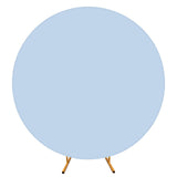 Garvee Funda Fondo Arco Redondo Poliéster, 2m Diámetro, Color Azul, Anti-arrugas, Decoración Fiesta - Azul