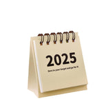 Garvee Mini Calendario de Escritorio 2024-2025, Blanco, Compacto, 7.5x6.5x3.5cm, Aumenta la Productividad, para Oficina y Hogar