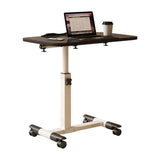 Garvee Stehpult Mesa Ajustable Con Ruedas, Altura 69-90cm, Plegable, Metal Y Madera, Estable Y Compacta Para Oficina Y Hogar - Schwarz