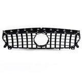 Garvee Rejilla Frontal Deportiva Para Mercedes CLA W117 C117 2013-2019, Doble Lamela, ABS Robusto, Acabado Negro Brillante, Fácil Instalación, Protección Radiador