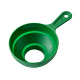 Garvee Trichter De Silicona Plegable Con Mango PP Para Cocina Y Camping, Compacto, Verde, Apertura Grande