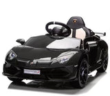 Garvee Coche Eléctrico 12V con Puertas Hidráulicas y Suspensión de Muelles Control Remoto 2.4G para Niños 3-8 Años Negro - Negro