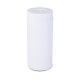 Garvee Dispensador de jabón para platos de silicona Garvee, fácil de apretar, botella separada para aceites esenciales, loción, champú, acondicionador, líquido blanco - Blanco