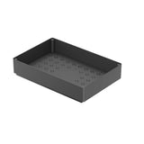 Garvee Organizador de armario extraíble Garvee, 3 tamaños de cajones deslizantes para armarios de cocina, 27x40x7 cm, plástico ABS, deslizadores metálicos, almacenamiento de cocina, negro - Negro