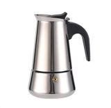 Garvee Cafetera de Éspresso Moka 9 Tazas, Acero Inoxidable, Compatible con Inducción y Cocina, Asa Ergonómica, Válvula de Seguridad, para Cocinas de Gas, Eléctricas y Cerámicas - Taza 9