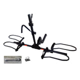 Garvee portabicicletas plegable para 2 bicicletas, capacidad 81.6kg, acero Q235, ruedas hasta 14 cm - ideal para viajes