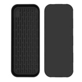 Garvee Organizador de Fregadero Silicona Soporte Ecológico Esponjas Dispensador Jabón Negro - Negro
