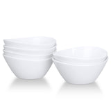 Garvee Bol para cereales de cerámica 15 cm, juego de porcelana - Blanco - Aptos para microondas y lavavajillas, para cereales y ensaladas - Título Por Defecto