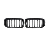 Garvee Rejilla Frontal Para Coche X5 F15 2014-2017, ABS Negro Brillante, Diseño Deportivo Tridimensional, Kit 2 Piezas