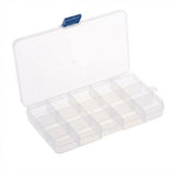 Garvee Caja Transparente para Pesca Organizador de Accesorios con Cierre Seguro, Plástico Resistente, Ligera y Portátil para Exterior