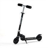 Garvee Patinete Plegable con Ruedas Luminosas para Niños y Niñas, Ligero, Ajustable, Negro y Rosa, Exterior e Interior, Edad 3-12 Años - Negro