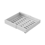 Garvee cajón telescópico extensible extraíble para armarios de Cocina, 42 cm de profundidad, 46-68 cm de ancho, Material de Acero - Blanco