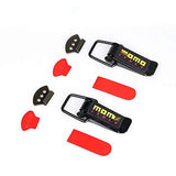 Garvee Clip De Motorhaube Para Auto Y LKW - Seguridad Schnellverschluss - Hierro Negro - Duradero Práctico - Kit De 2 Piezas