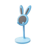 Garvee Soporte Universal Para Teléfono Celular, Diseño De Conejo, Altura Ajustable, Soporte De Escritorio, Azul - Azul