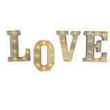 Garvee letras LED "LOVE" 3D 22 cm sin llama a pilas Luz Nocturna Decoración Boda Fiesta