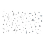 Garvee 82pcs Pegatinas de Pared Espejo Acrílico Estrella Impermeables Plata para Habitación Infantil y Jardín de Infancia - 