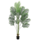 Garvee Palmera Artificial de 180 cm, 9 Hojas Desmontables Realistas, Plástico y Alambre, para Interior y Exterior, Verde Natural - Verde
