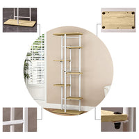 Garvee Soporte para plantas Garvee de madera y metal, multi-nivel para esquina, interior y exterior, balcón, jardín, sala de estar, ahorro de espacio, resistente, diseño elegante