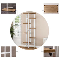 Garvee Soporte para plantas de metal Garvee, estantería de esquina de 8 niveles, estante para macetas para interior y exterior, para sala de estar