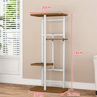 Garvee Soporte para plantas Garvee de metal, estantería alta de 4 niveles, soporte para macetas de esquina para interiores y exteriores, estante para exhibición para sala de estar