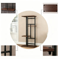 Garvee Soporte para plantas Garvee de metal de 4 niveles, estantería escalonada para macetas en esquina, para interior y exterior, para sala de estar