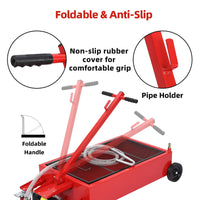 Garvee Tanque de Drenaje de Aceite Eléctrico de 20 Galones de Acero y Plástico 110V, Tanque de Hierro con Mango Plegable y Ruedas Giratorias, Duradero y Fácil de Usar para Coches y Camiones