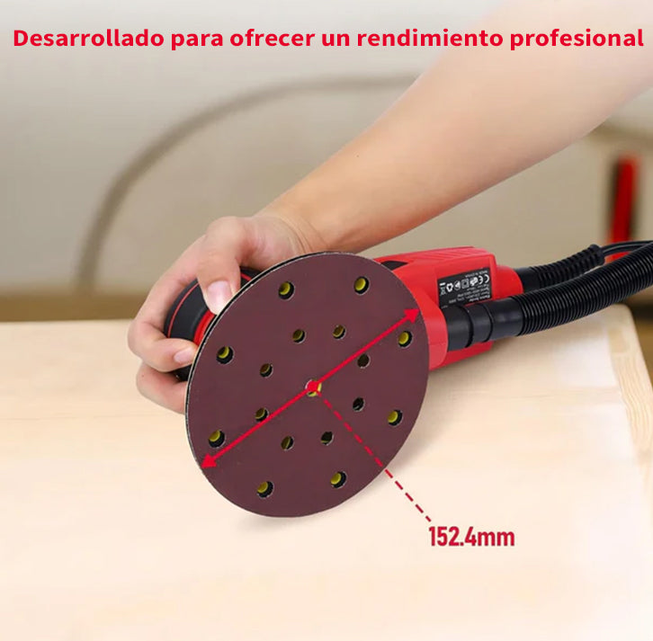Garvee Lijadora Excéntrica 350W Motor sin Escobillas para Madera y Pulido 150 mm 2.5 mm
