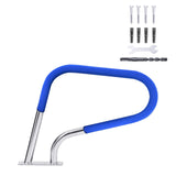 Garvee Barandilla Integral para Piscina de Acero Inoxidable 304, 76.2×55.88cm Antióxido con Cubierta Azul y Accesorios Completos, Juego Único - Integrado (una pieza)