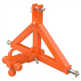 Garvee Enganche de Remolque de 3 Puntos con Receptor de 5 cm y Bola de Acero de 4500 kg Naranja - Naranja