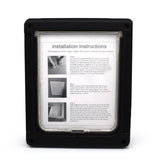 Garvee Puerta Magnética Auto-Bloqueo para Mascotas - Seguridad para Perros Grandes - Material Resistente - Fácil Instalación - Negro - Ideal para Hogar - Negro