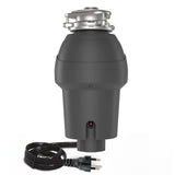 Garvee Triturador De Residuos De Cocina 1 HP Motor Potente Acero Inoxidable Con Interruptor De Aire Montaje 3 Tornillos Para Fregadero - Gris