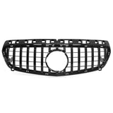 Garvee Rejilla Delantera Panamericana GT Style para Mercedes A-Class W176 A45 2012-2015, ABS Negro, Fácil Instalación, Compatible OEM