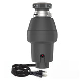Garvee Triturador De Basura 1/2 HP Motor Potente Con Sistema De Molienda Doble Acero Inoxidable Para Cocina Compacto - Gris
