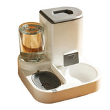 Garvee Alimentador Automático Mascota 2.2L ABS Gris 2en1 Agua Comida