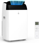 Garvee Aire Acondicionado Portátil 12000 BTU 3 en 1 Enfriador Deshumidificador y Ventilador con Pantalla LED Temporizador 24H y Mando a Distancia Blanco Plus - Blanco
