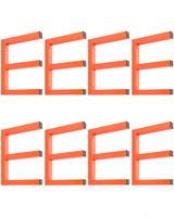 Garvee Estante para Madera de Acero Resistente, 3 Niveles, Capacidad 1089 kg, Montaje en Pared, Organizador para Taller y Garaje, Naranja