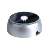 Garvee Base Luminosa Redonda para Espejo con 4 LED, Soporte Portátil a Pilas, Durable, Blanco y Colorido, para Decoración de Interior - Degradado Colorido