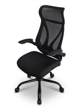 Garvee Silla De Oficina Ergonómica Mesh Respaldo Alto Reposabrazos Ajustables Base Metálica Ruedas Silenciosas Negro Para Oficina En Casa