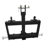 Garvee Enganche de Remolque 3 Puntos Acero Carbono Resistente 5 cm Receptor Negro para Agricultura y Jardinería