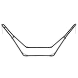 Garvee Soporte para Hamaca de Acero al Carbono de 279x89x114 cm Estructura Portátil de Alta Resistencia Capacidad de 250 kg Regulable para Jardín, Patio e Interior, Negro - Soporte de Hamaca de Doble Barra Pequeño
