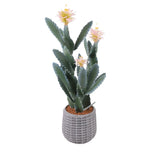 Garvee planta artificial de Cactus 91 cm decorativa interior exterior Amarillo para hogar oficina Sala de Estar Dormitorio Porche - Amarillo