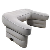 Garvee Cojín de lectura inflable Garvee, cojín ergonómico para juegos, reposabrazos portátil y ajustable, gris