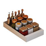 Garvee Organizador De Gabinete Extraíble De Metal Con Estante Deslizante Para Cocina Y Oficina, Capacidad 20KG, Acero Carbono, Sistema De Amortiguación Silencioso