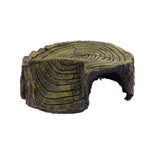 Garvee Plataforma Multifuncional Para Tortugas De Resina Con Cueva Decorativa Y Rampa De Escalada Para Acuario O Terrario, 14x12,5x6cm Redonda, Diseño Realista
