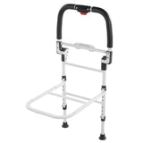 Garvee Barandilla Plegable para Cama con Luz LED y Altura Ajustable de 74 a 89 cm, Capacidad de 136 kg, Reposabrazos Antideslizante