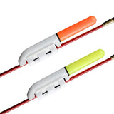 Garvee Alarma Luminosa Para Caña De Pescar LED Impermeable, Set 5 Piezas, Con Hebilla Segura, Color Rojo, Ideal Pesca Nocturna En Mar - Rojo