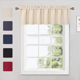 Garvee Verdunkelungsvolants para ventana beige, aislamiento térmico, privacidad, microfibra, 132x38.1cm, sala y dormitorio - Beige 52 x 15 Pulgadas