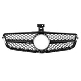 Garvee Rejilla Frontal Doble Hoja Para Coche C-Class C204 W204 S204 2007-2014, ABS Resistente, Diseño Deportivo, Acabado Negro Brillante, Fácil Instalación, Protección Radiador