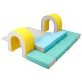 Garvee Juguetes De Escalada Para Niños 10PCS Bloques De Espuma PU Suaves Juego Interior Y Exterior Multicolor - Amarillo