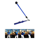 Garvee Ayuda De Entrenamiento De Swing De Golf Portátil Ligero Ajustable Con Agarre Ergonómico Para Principiantes Manos Azules
